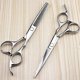 thumbnail image 2 of Juego de tijeras de peluquería de 15 cm (6 pulgadas) de acero inoxidable japonés con tijeras de entresacar para barberos., 2 of 4