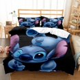 thumbnail image 2 of 3PC-SET MINISO Disney New Cartoon Animation Stitch Series Fashionable and Comfortable Pillowcase Quilt Bedding Christmas Gift, 2 of 6