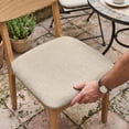 thumbnail image 4 of Velvet Stretch Dining Chair Seat Covers Elastic Cushion Slipcovers,D, 4 of 6