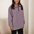 thumbnail image 6 of TAIAOJING Tops For Womens Oversized Half Zip Pullover Long Sleeve Sweatshirt Quarter Zip Hoodie Sweater Teen Girls Fall Blouse Clothes, 6 of 6