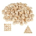 thumbnail image 2 of S SERENABLE 100 Pieces Unfinished Half Wood Beads Wood Half Beads Unpainted Wooden Split Balls for Home Decor Kids Arts Crafting Painting 1.5cmx0.75cm, 2 of 8