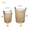 thumbnail image 2 of Lsque Engraved Coffee On Kraft Paper pattern Laundry Hamper Basket, Tall Woven Rope Hamper Basket for Clothes, Lightweight Storage Basket, Collapsible Waterproof-Small, 2 of 8