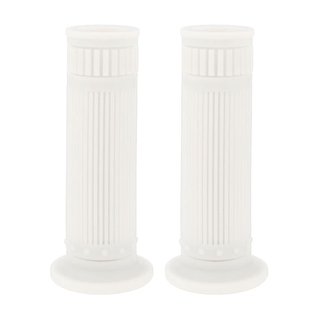 Ofertas Únicas 1" 25mm 1.1" 28mm Universal Cubiertas de Agarre para Manillar de Motocicleta Antideslizantes de TPU para Motocicleta Scooter Bicicleta ATV Blancas 1 Par