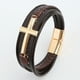 thumbnail image 1 of Pulsera retro para hombre, de cuero, multicapa, tejida a mano, de aleación, con hebilla magnética, pulsera, joyería, 1 of 6