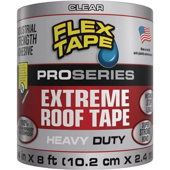 Swift Response 151055 4 in. x 8 ft. Flex Seal Flex Tape Pro Series Extreme Roof Patching Tape - Clear