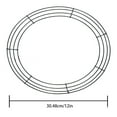 thumbnail image 3 of SeekLGT 12 Inch Green Wire Wreath Frame Metal Round Wreath Forms for Floral Mesh Ribbon Burlap DIY Christmas Valentine Wedding Door Crafts, 3 of 5