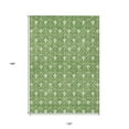 thumbnail image 3 of 10' X 14' Green And Light Green Geometric Washable Indoor Outdoor Area Rug, 3 of 5
