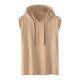 thumbnail image 1 of pstuiky Camisetas sin mangas, Camiseta deportiva sin mangas con capucha y estampado de letras para hombre Tops elegantes para mujer m, 1 of 5