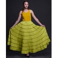 thumbnail image 2 of Phagun Jupe Longue Décontractée Vert Olive pour Femmes Vêtements Indiens Maxi Tenue d'Été-20, 2 of 6