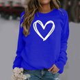 thumbnail image 4 of Ersazi Womens Tops Trendy Women'S Casual Hoodie Pullover Women'S Print Sweatshirt Long Sleeve Sweat Blue Blouses For Women Plus Size S, 4 of 6
