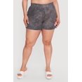thumbnail image 3 of Women's Plus Size Acid Wash Lip Graphic Shorts, 3 of 4