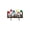 11.81*8.47In, variant on Vintage Rust-Effect Colorful Garden Floral Decorative Wrought Iron Ornament with Ground Spike for Outdoor Display