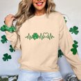 thumbnail image 5 of BLTIBY St Patricks Day Sweatshirt for Women Spring Autumn Lucky Printed Long Sleeve Round Neck Fashion Causal Comfy Pullover Tops 2025 Beige 5 XL, 5 of 5