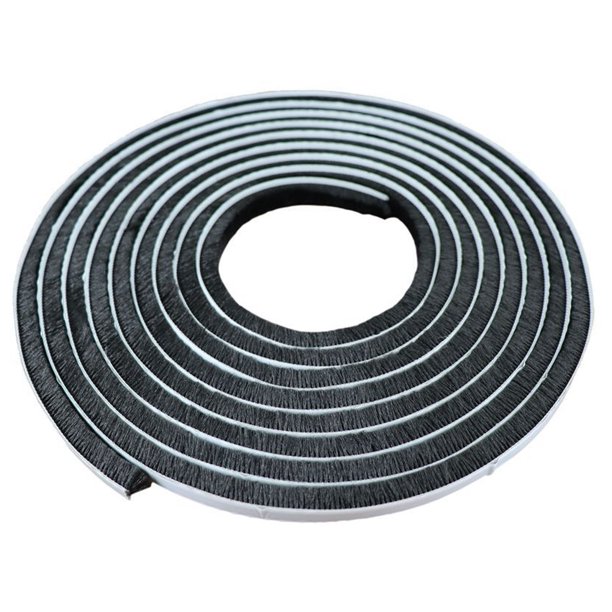 Tira de sellado de cepillo Tira de cepillo autoadhesiva Tira de sellado de ventana a prueba de polvo Sello de cepillo a prueba de viento para ventanas y puertas 9 mm (ancho) 15 mm (alto),