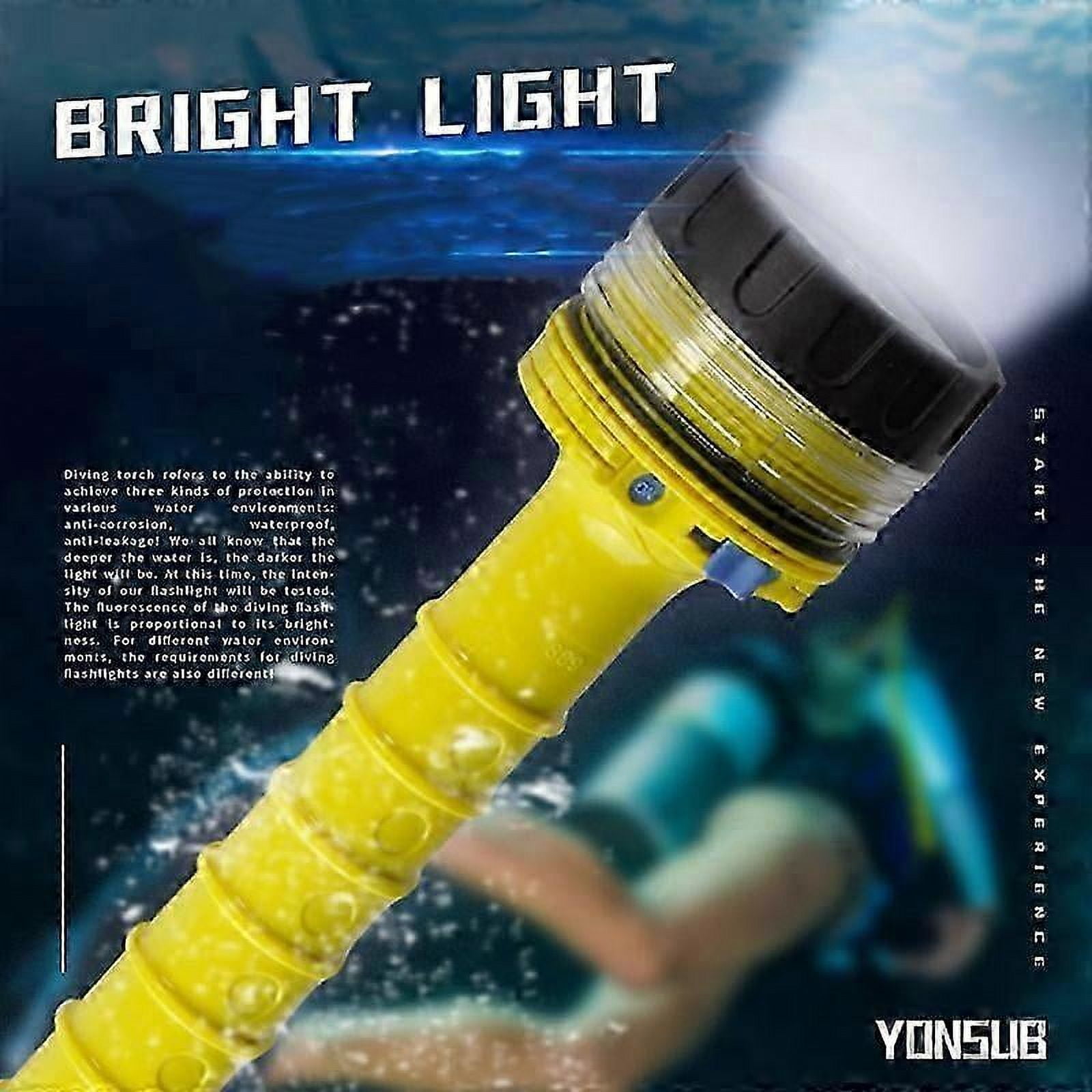 Scuba Diving Flashlight Underwater Waterproof LED Diver Light Spearfishing Led Diving Lamp