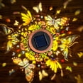 thumbnail image 2 of Qoosea Solar Lantern Outdoor Lantern Decor: Butterfly & Flower Painted Iron Solar Lantern with Warm Light Projection for Yard Garden Patio Outdoor Decorations, 2 of 9
