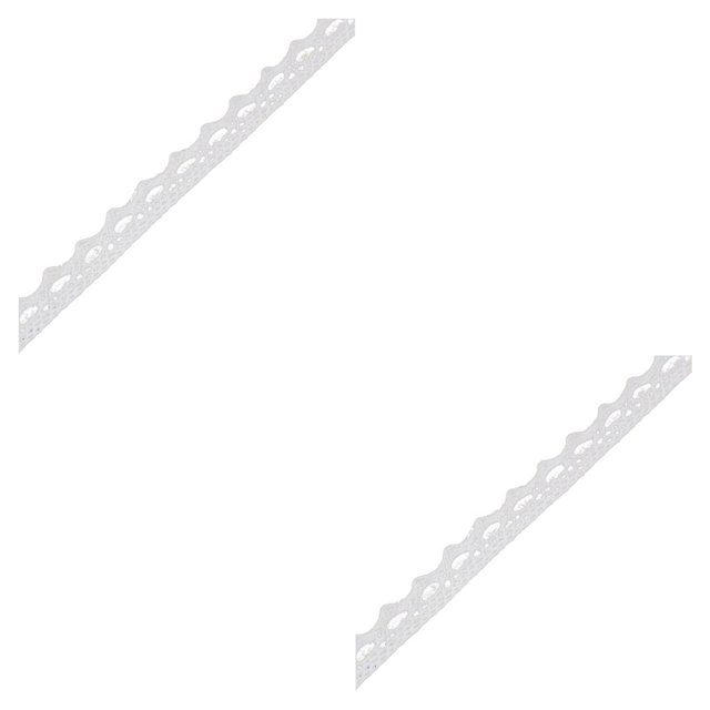 relayinert 1 Roll Lace Craft Ribbon Exquisite Useful Cotton Charming Sewing Accessory Clothes Supplies Delicate Lace Trim Type3 2Set