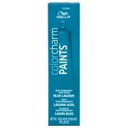 Wella Color Charm Paints, Intermixable Semi-Permanent Hair Color, Blue Lagoon, Hair Dye, 2 oz