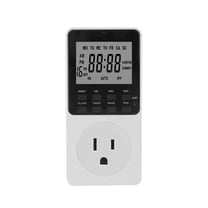 Smart Digital Timer Socket 120V Programmable Outlet Switch for Home ...