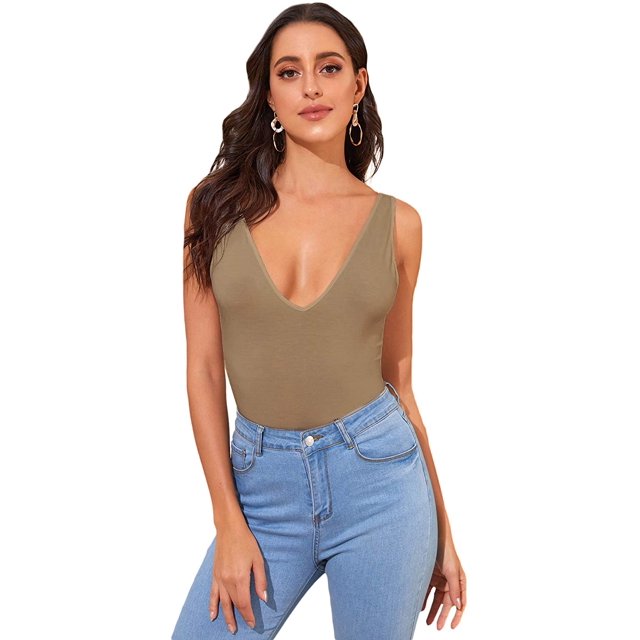 Women's Spaghetti Strap Knot Back Crop Top Wrap Cami Top