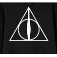 thumbnail image 2 of Harry Potter Deathly Hallows Symbol Men's Black Graphic Hoodie-L, 2 of 4