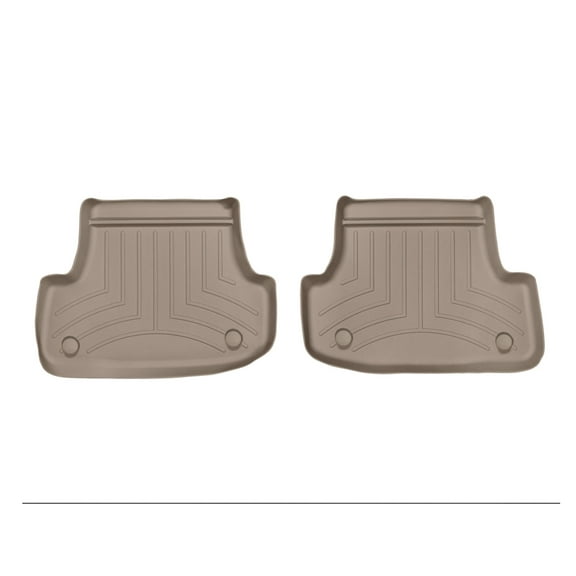 WeatherTech Custom Fit FloorLiners compatible with 2015-2020 Audi A3 - 2nd Row (2-Piece Liner), Tan