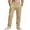 #H-Khaki, variant on George Men Striped Linen Blend Pants Elastic Drawstring Waist Loose Fit Breathable Casual Comfort Lounge Trousers,Size:M