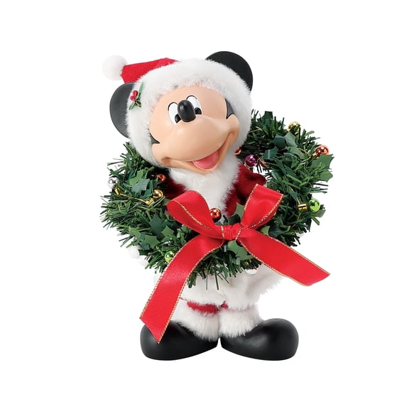 Department 56 Possible Dreams Holly Jolly Mickey Mouse Christmas Figurine 6.75in H
