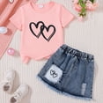 thumbnail image 2 of Toddler boys and girls summer outfits cotton short sleeve solid t-shirt top casual shorts neutral spring clothes H 6-7 Years, 2 of 4