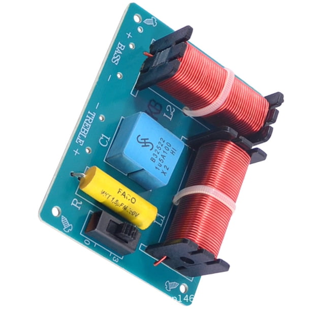Divisor de frecuencia WEAH-5301 80W 2 vías Altavoz Divisor de frecuencia Filtro cruzado de agudos y graves Hugtrwg Para estrenar