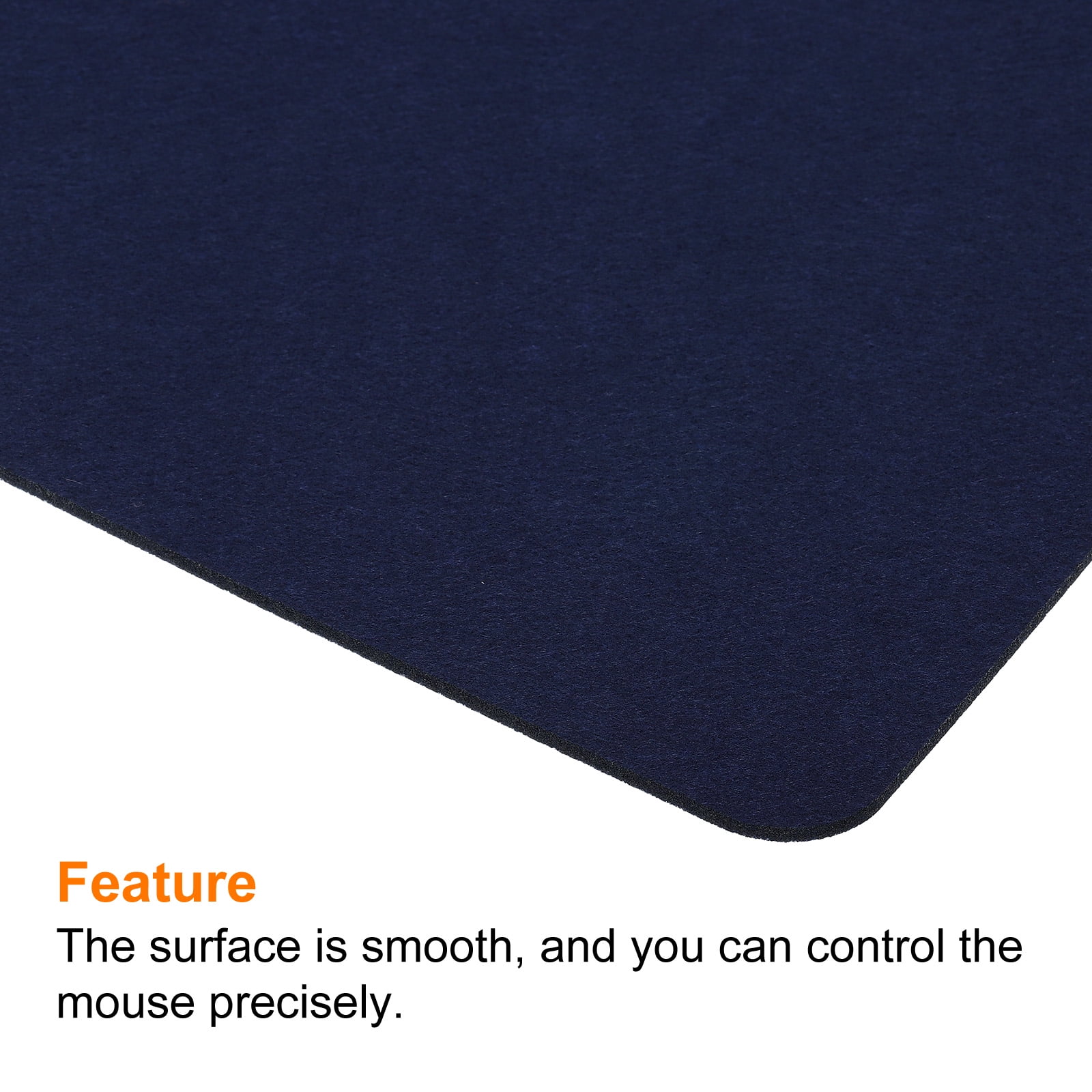 Unique Bargains Felt Dual Side Desk Pad Writing Mat for Office Home Blue 23.5x20