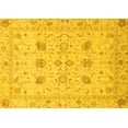 thumbnail image 1 of Ahgly Company Machine Washable Indoor Rectangle Oriental Yellow Traditional Area Rugs, 2' x 3', 1 of 4