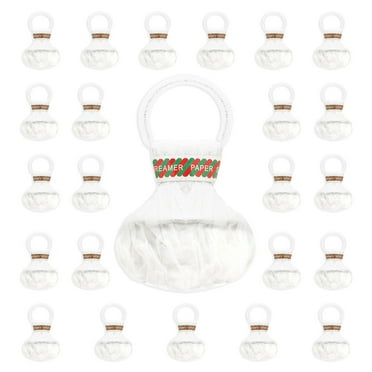 24 Pack No Mess White Hand Throw Streamers for Wedding Reception, Grand Opening, Party Supplies