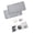 Gray, variant on Weatherproof Silicone License Plate Frame Set With Anti-Theft Screws For Vehicles 2Pcs