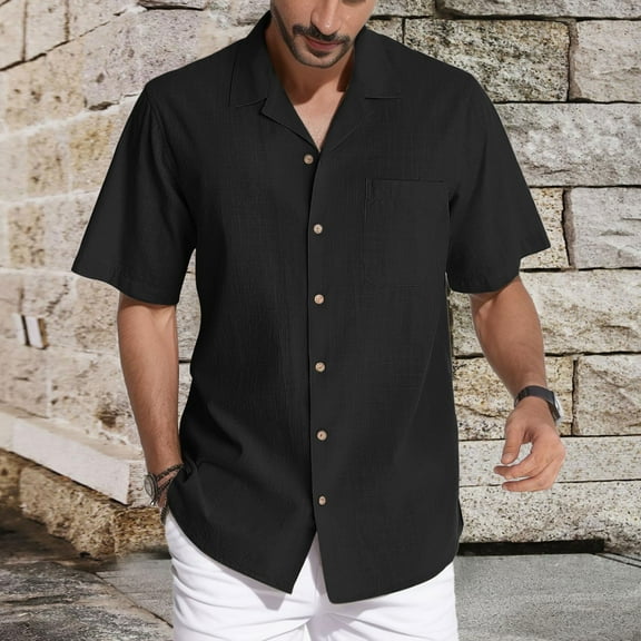 ZZHZGZ Fourth of July Tshirts Shirts for Men Graphic Men's Summer Casual Loose Beach Short Sleeved Shirt Shirt Fourth of July Graphic Tees Men Vintage Xxl