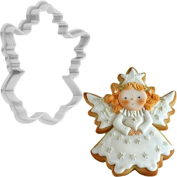 Christmas Angel Cookie Cutter 4 Inch Made in USA by WONDERTORY