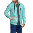 thumbnail image 2 of Naloa Seashell And Starfish Men’s Hoodies, Zip up Hoodie, Sweatshirts,Hoodies for Men Sizes S-3XL-Large, 2 of 5