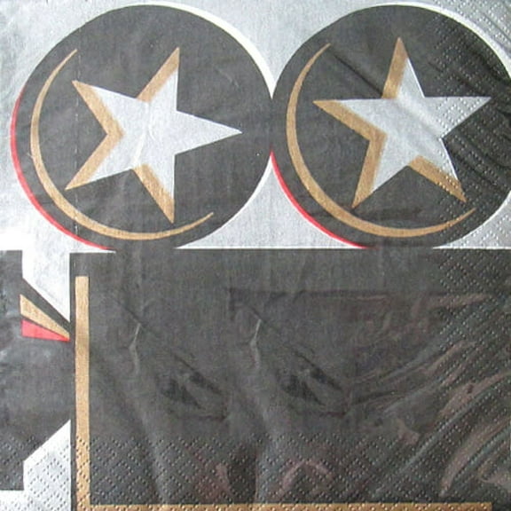 Hollywood Movie Night 'Take One' Disposable Napkins, 16 Count