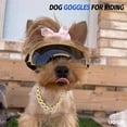 thumbnail image 5 of UOSIA Small Dog Goggles with Helmet Adjustable Dog Sungalsses and Pet Helmet Set,S,Yellow, 5 of 5