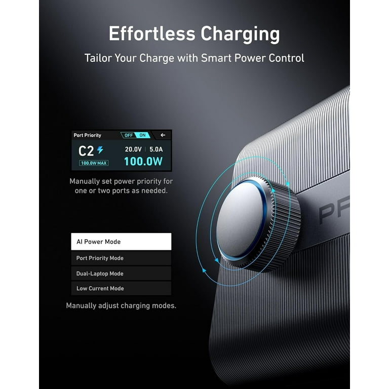 Anker Prime Charger, 250W GaN Prime USB C Charging Station