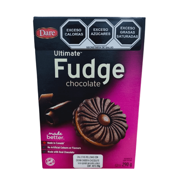 Galletas con relleno sabor chocolate Dare Ultimate de 290 gramos