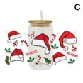 thumbnail image 1 of X2 Christmas Drinks -UV DTF Cup - Wrap Transfer Waterproof Cup Sticker ж V8M4, 1 of 9