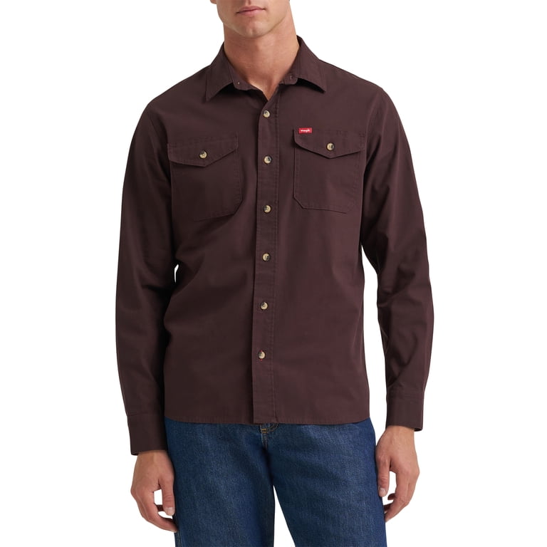 Wrangler Men's Long Sleeve Heritage Solid Shirt photo 1