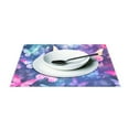 thumbnail image 3 of Butterflies Purple 12×18 inch Placemats Heat Resistant Washable Foldable Rectangular Placemats Set Decoration Indoor Outdoor for Kitchen Dining Table 6PCs, 3 of 8