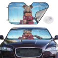 thumbnail image 2 of Kdxio Elephant Sits Print Windshield Sun Shade,UV Rays and Sun Heat Protection,Sunshade for Car Windshield,Car Shade Front Windshield - Medium, 2 of 6