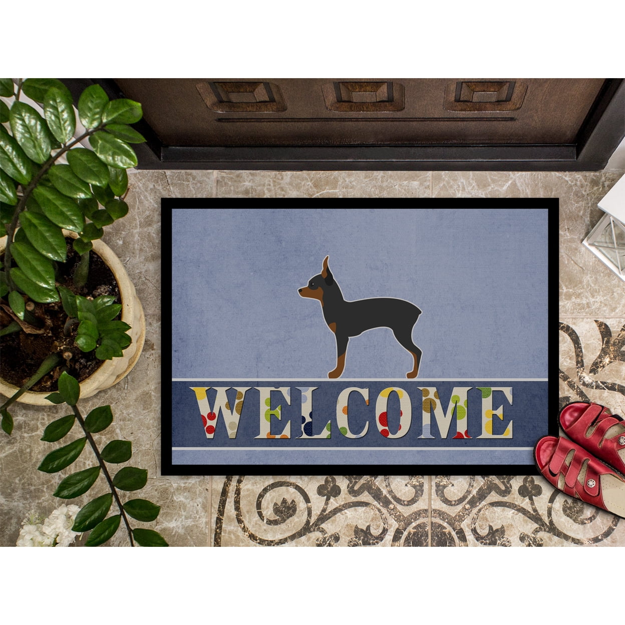 Toy Fox Terrier Welcome Door Mat