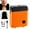Orange, variant on HYLLai Mini Electric Shaver, Portable USB Rechargeable Rotary Shaver, Waterproof Wet & Dry Use for Men, Black