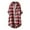 A-Red, variant on Tiweut Women Long Sleeve Shirts Plaid Loose Lazy Lapel Open Front Relaxed Fit Tops