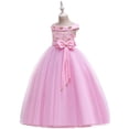 thumbnail image 4 of Pejock Girls Party Dress 7-14 Years, Princess Puff Dress with 3D Flower Bow, Lightweight Mesh Tutu for Birthday Fashion Show Pageant, 4 of 9