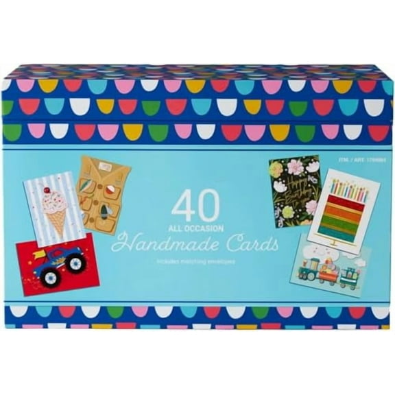 Hand Crafted All Occasion Greeting Card Collection, 40-count NEW MODEL